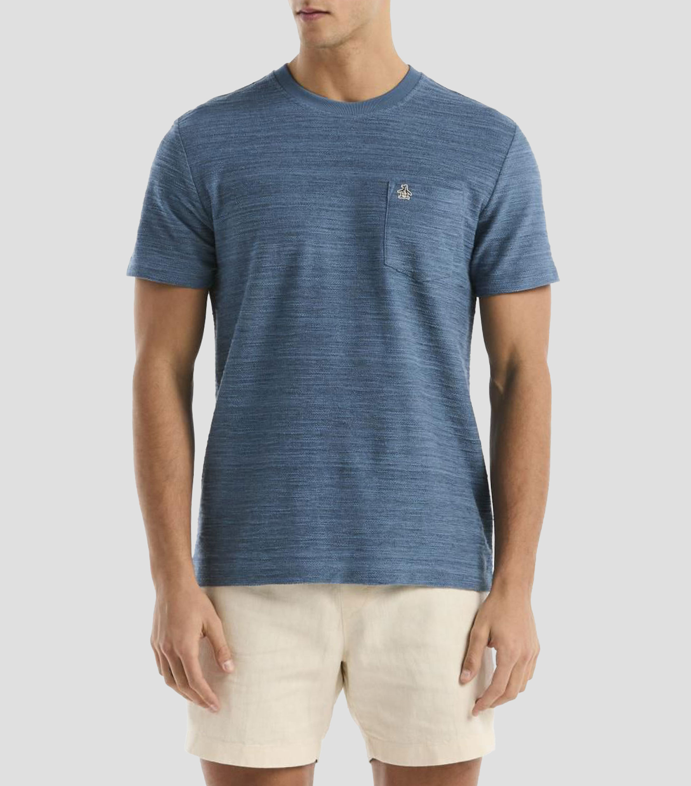 Playera cuello redondo manga corta estampada Hombre